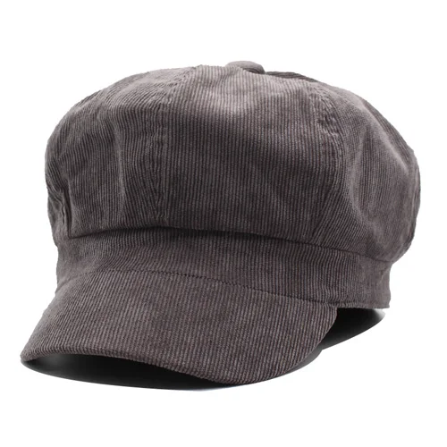AETRUE, женские Восьмиугольные шляпы, женская кепка, восьмиугольные шляпы для женщин, пустые, модные, вельветовые, весенние, Boina, простые, плоские, Newsboy, кепка s - Цвет: red