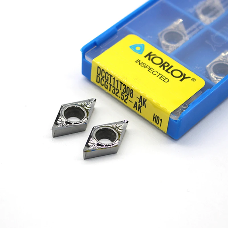 

DCGT11T308 AK H01 Aluminum Turning Tools DCGT 11T308 Carbide Insert Lathe Cutter Tool Tokarnyy turning insert Cutting Tool CNC