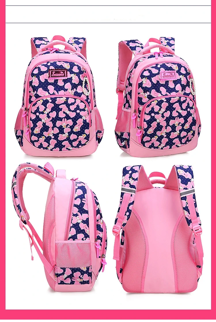 meninas princesa escola mochilas crianças impressão mochilas ortopédico mochila