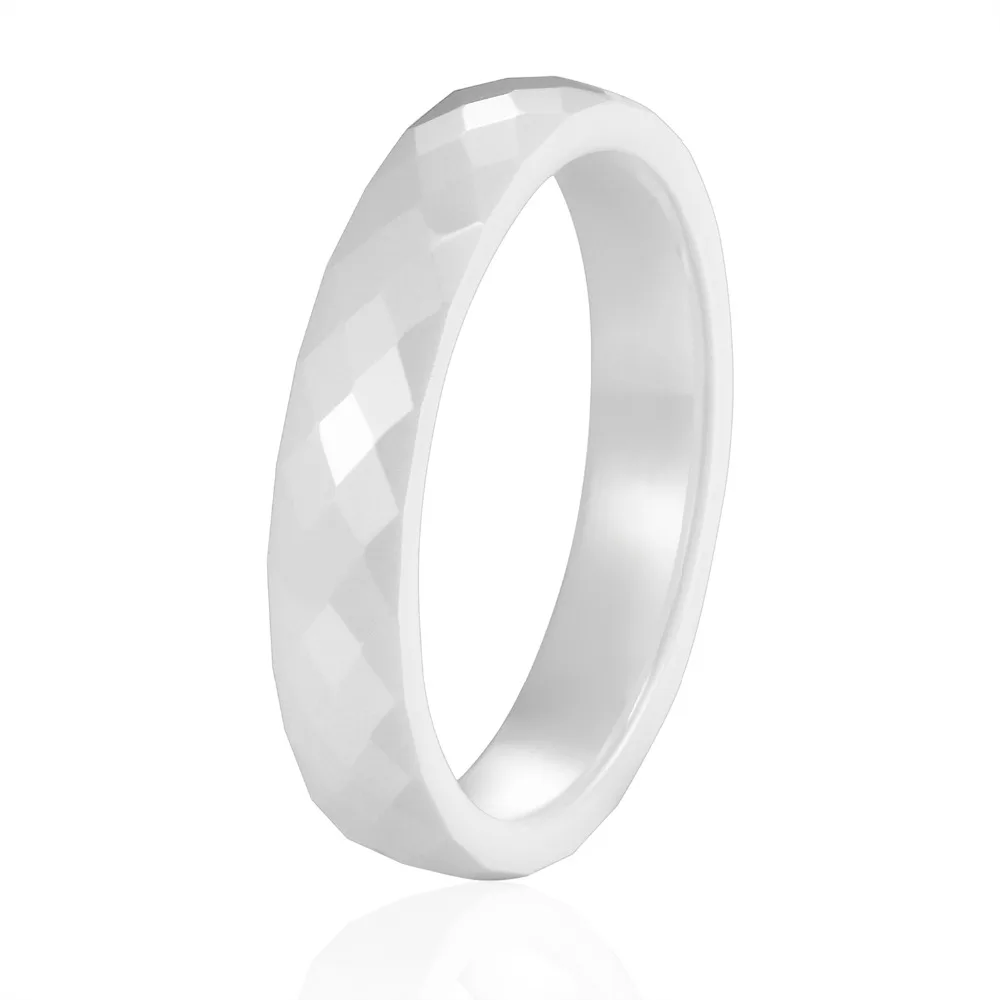 Новое поступление, 4 мм и 6 мм, черно-белый цвет, несколько секций, керамическое кольцо, свадебные женские кольца, милые, простые, уникальный дизайн