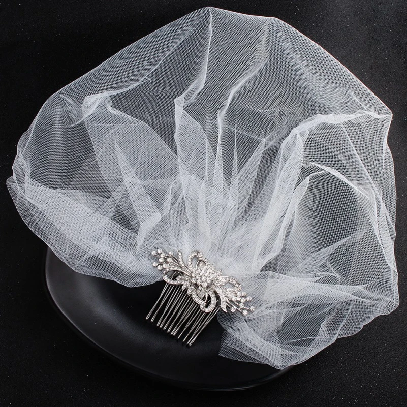 Crystal Bird Cage Veil Ivory Veil Ivory Bird Cage Veil Sparkle