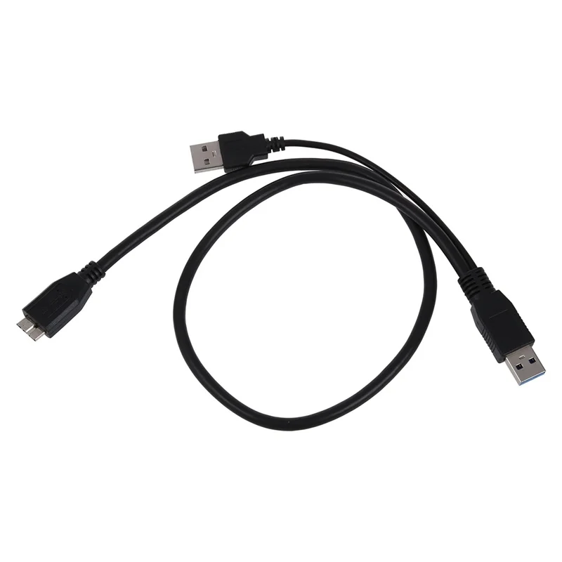 USB 3,0 Y-Cable Y кабель Micro type B штекер для стандартного типа A Мужской черный