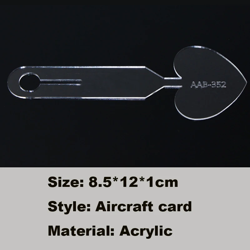 Acrylic Template Luggage Tag Leather Pattern DIY Hobby Leathercraft Sewing Pattern Stencils 8.5*12*1cm