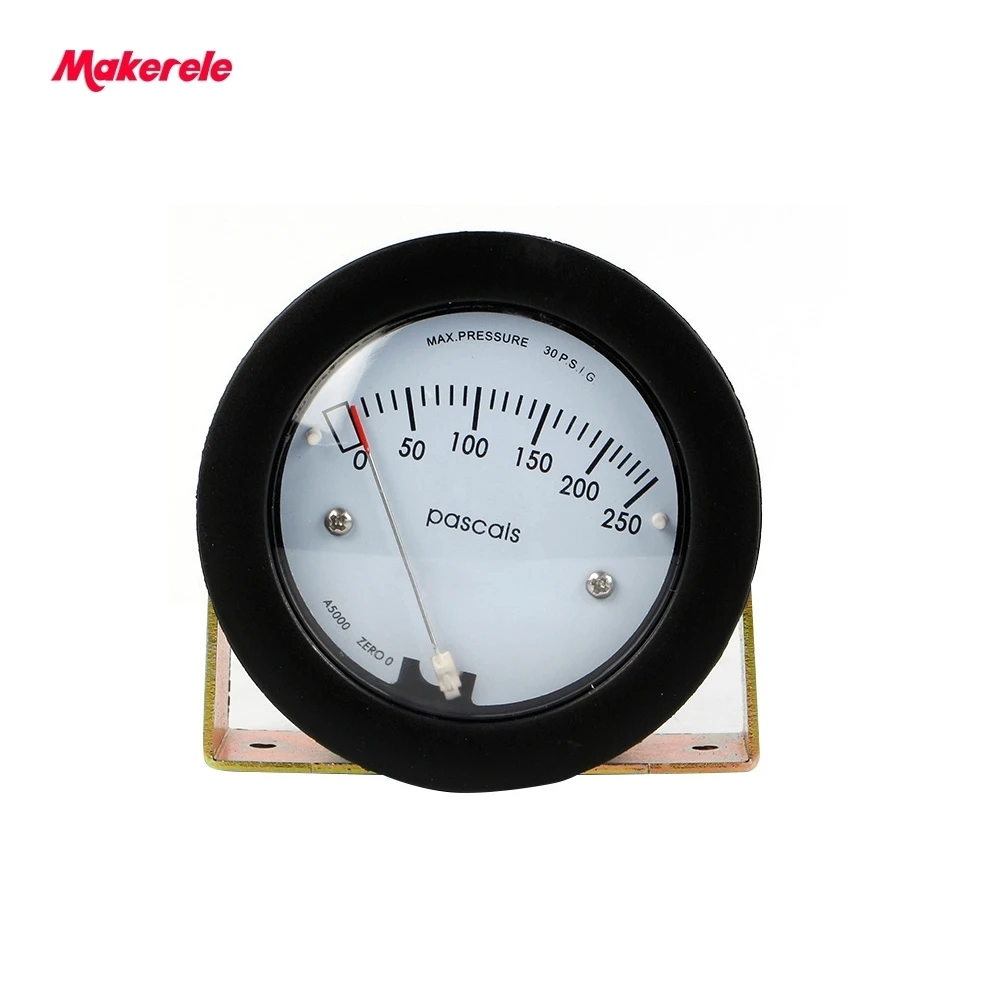 Air Differential Pressure Meter TE5000 0 250Pa Mini Size Easy to Mounting Pointer 68 103KPa