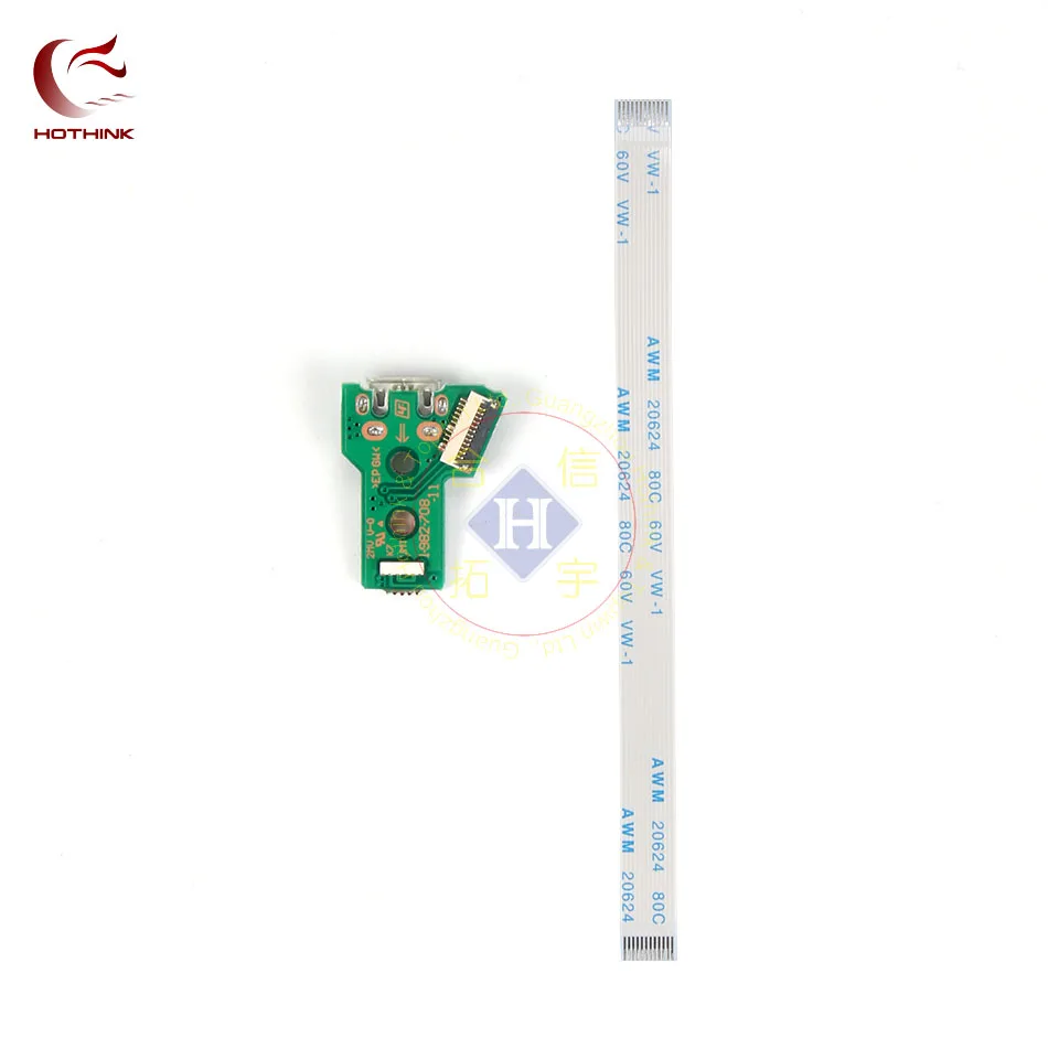 HOTHINK 20 шт./лот JDS 055 USB плата порта для зарядки с 12 контактным гибким кабелем PS4