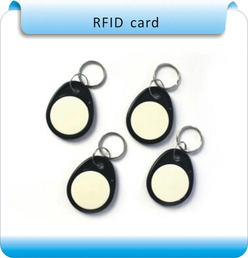 

Free shipping 50pcs black&white EM 125KHZ RFID tags/ ABS key RFID access control card