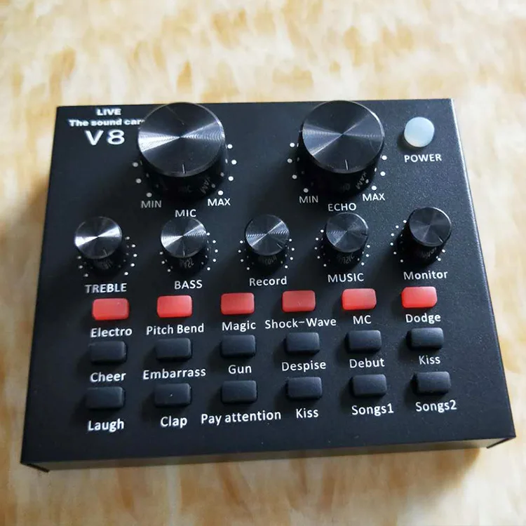 Live sound card V8 mobile phone computer karaoke