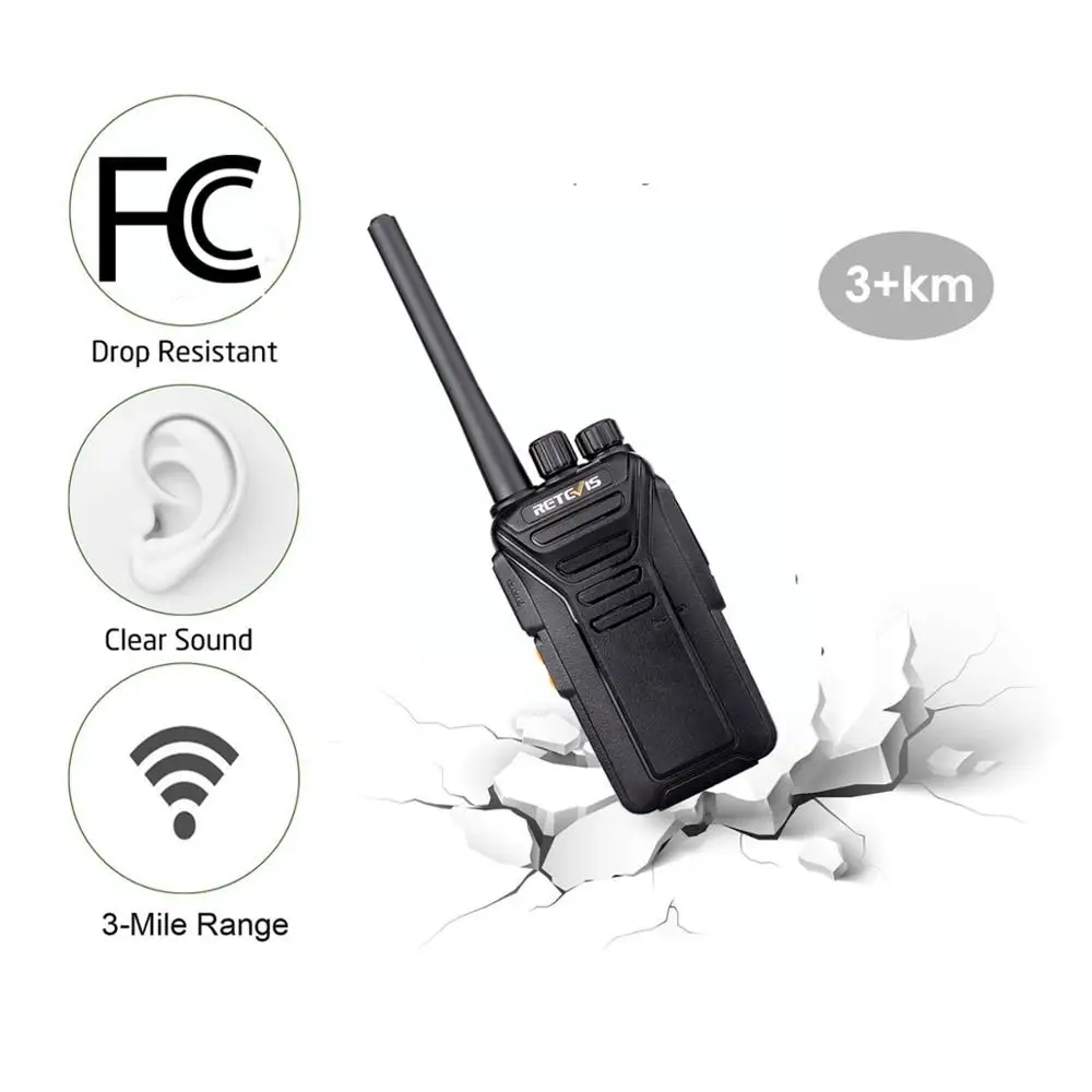 2pcs Retevis RT27 Walkie Talkie PMR Radio PMR446 FRS 0 5W 2W VOX USB Charging Scrambler 3