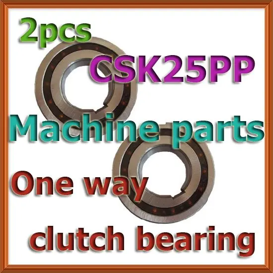 2 шт. 25 мм вал CSK25 CSK25P CSK25PP 25x52x15 мм принадлежностям обгонный подшипник со шпоночным пазом для промышленных ворот шпиндельное колесо свободного хода Опора сцепления