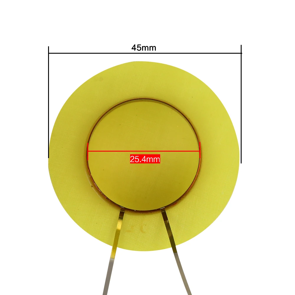 Универсальный плоский свинец 25,4 мм Рог Смола диафрагма твитер звуковая катушка головка динамика ремонт высокой мощности 4,1-8 Ом 30-80 Вт 2 шт