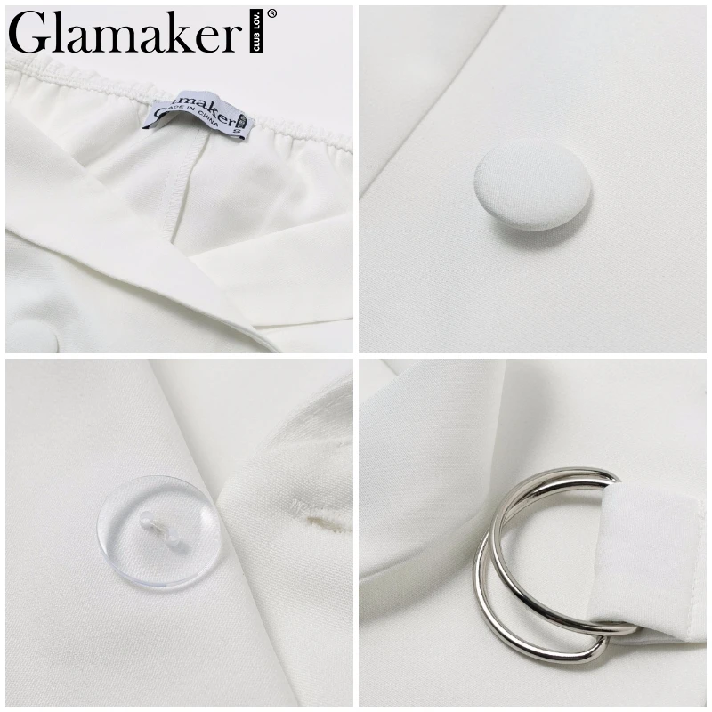 Glamaker, сексуальное Белое платье с открытыми плечами, блейзер с поясом, женские вечерние платья с длинным рукавом, облегающее платье, модное элегантное Клубное женское короткое платье