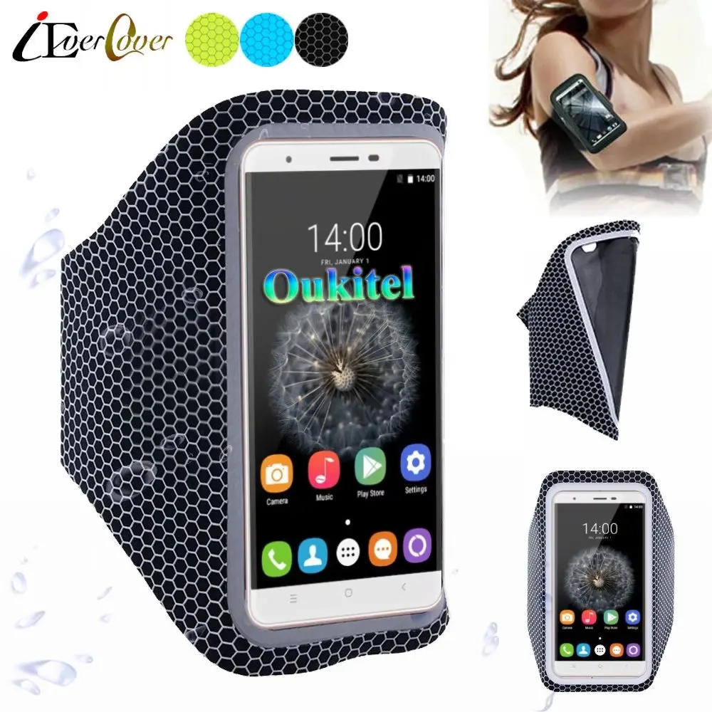 Спортивный ульсветильник чехол с ремешком на руку для Oukitel Original Pure K4000 U2 U6 Black Bull P2
