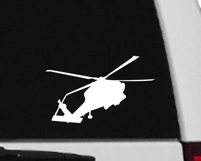Blackhawk вертолет силуэт виниловые Автомобильные Наклейки самолет автомобиль