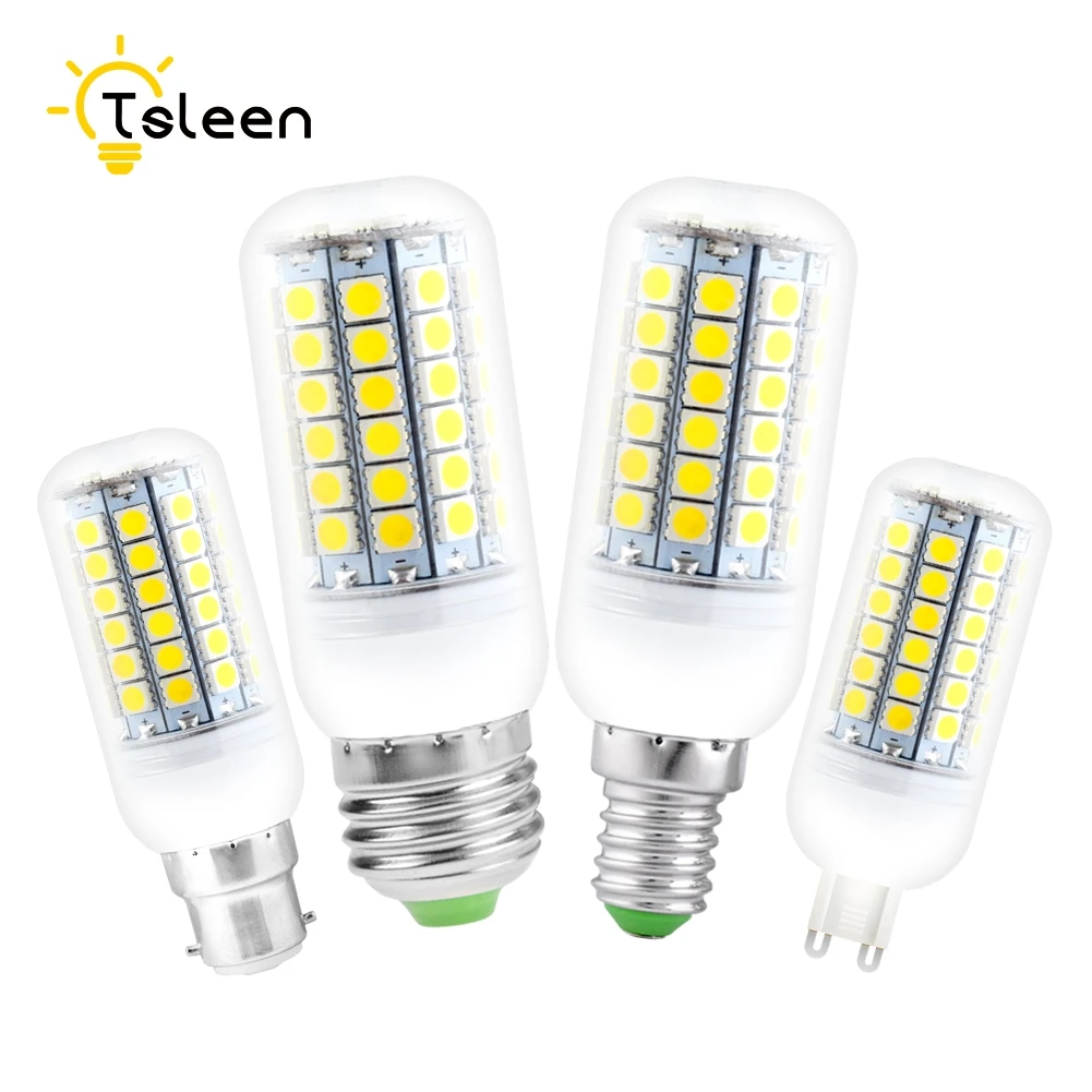 

Cheap LED 5050 SMD Corn Bulb Light E14 E27 Led Lamp AC 220V Fireproof Radiation Cove Lights B22 G9 Leds Energy Saving Bulb