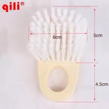Qili натуральная кожа автомобиля детализация полирующая кисть твердой древесины щетка для чистки автомобиля
