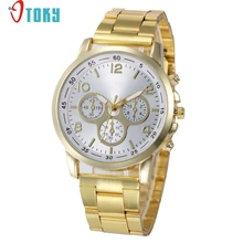 Wonderful High quality OTOKY Lady Watches New Model Stainless Metal Diamond Gown Ladies Quartz Wristwatch Woman Clock Montre Femme