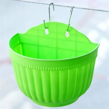 

5 Colors Home Plastic Garden Hanging Planters Pot Wall Baskets Hanging Basket Flower Pot Flower Pots Hot