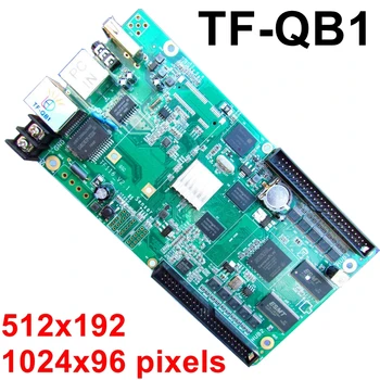 

TF-QB1 asynchronous USB+ network port full color led control card 512x192 ,1024x96 pixels video and audio RGB module controller