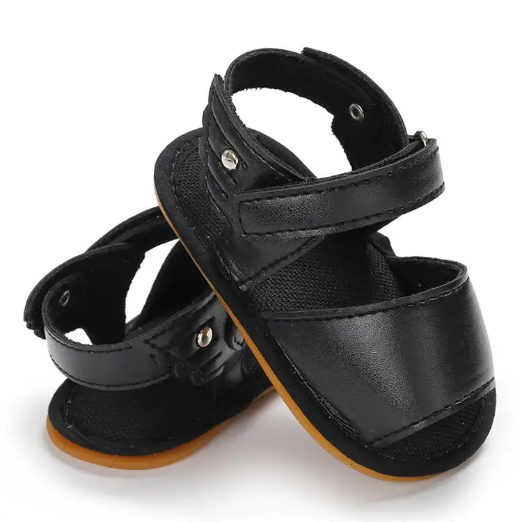 Infant Baby Shoes Girl Sandals Rubber Soft Sole Anti-Slip Summer Pu Wing Newborn First Walker New Fashion Crib Shoes