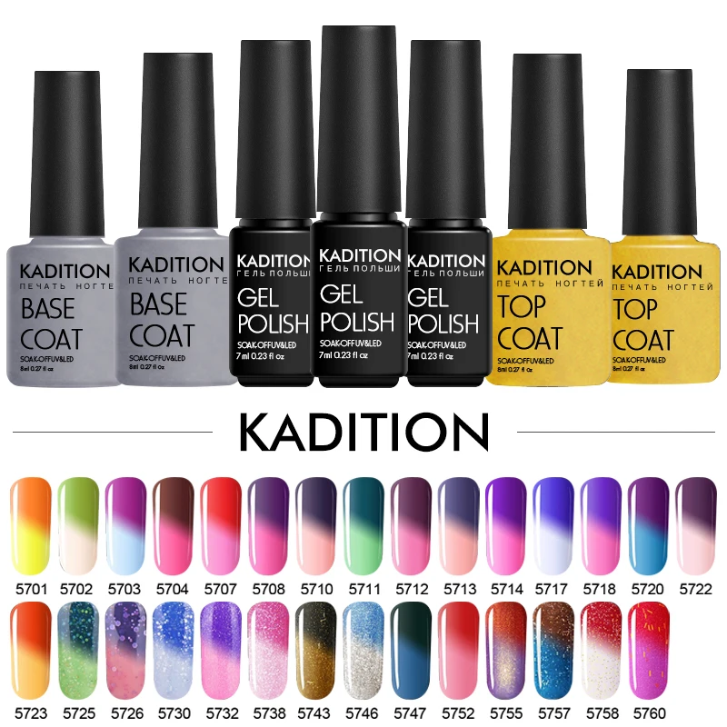 KADITION Temperature Changing Color Hybrid Varnishes Nail Polish DIY ...