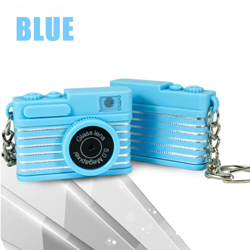 Светодиодный светящийся в темноте брелок для ключей, сумка, аксессуары, пластиковая игрушка, брелок для камеры, детский цифровой BS-001, игрушка для камеры - Цвет: Синий
