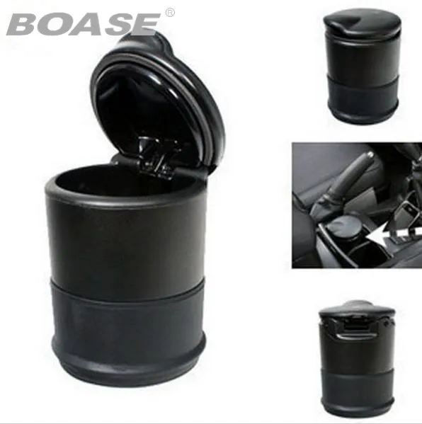 

2019 new universal travel portable car ashtray heat resistant car cup holder ashtray black