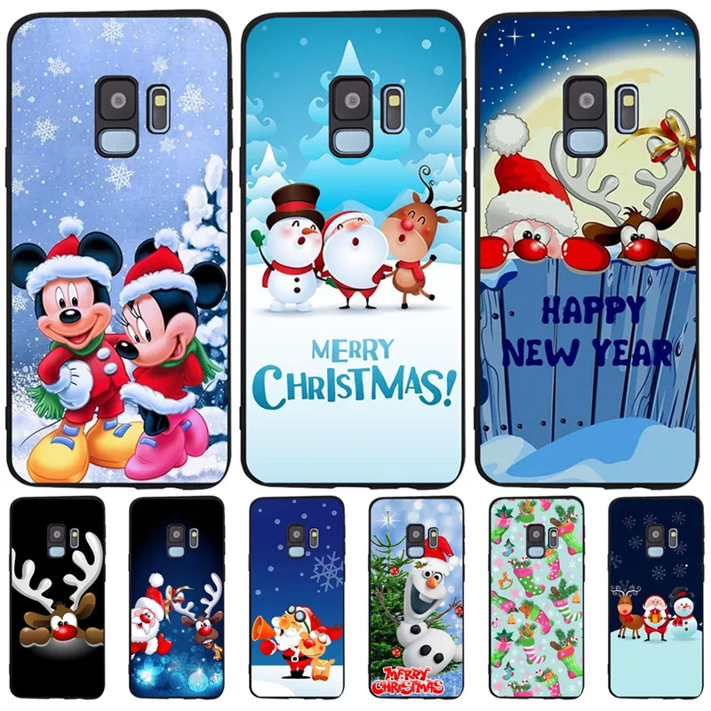 

Merry Christmas Santa Claus For Samsung Galaxy S6 S7 Edge S8 S9 S10 Plus Lite Note 8 9 phone Case Cover Coque Etui Funda luxury