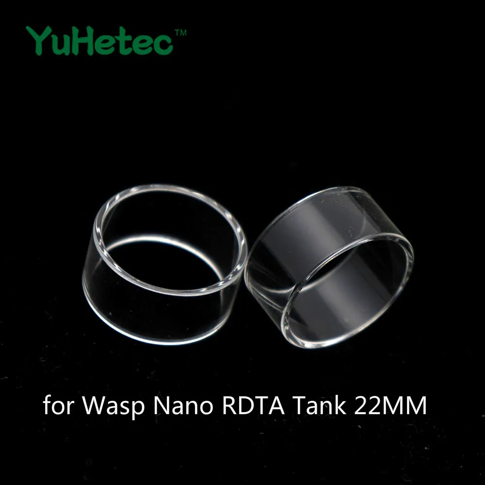 

2PCS YUHETEC Replacement Glass Tank for Wasp Nano RDTA Tank 22MM 2ML/WASP NANO RTA 23mm 2ML