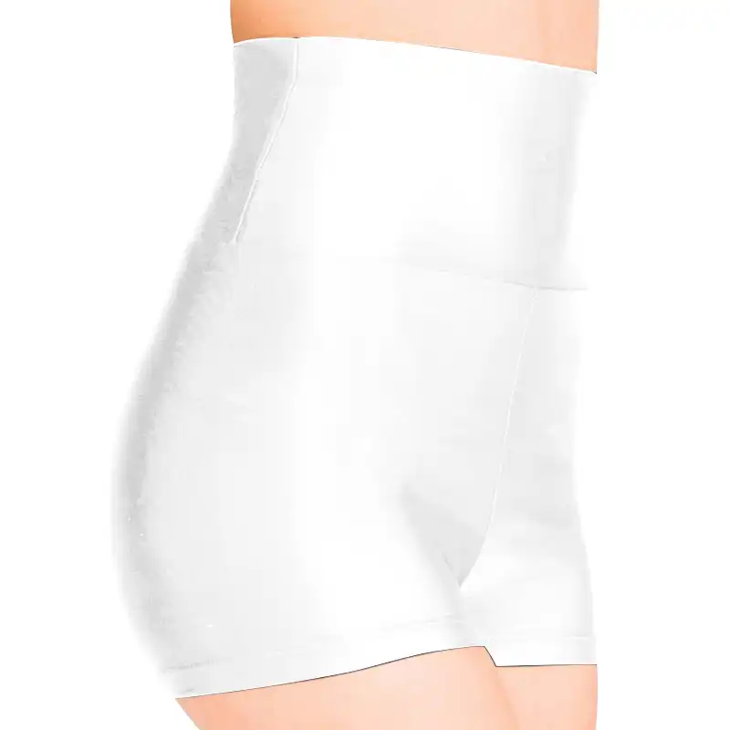 white high waisted spandex shorts