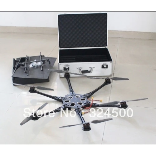 

High Quality Big DJI 6 Shaft The Uninhabited Machine FPV UAV "NEW" S800 HEXACOPTER WITH ALUMINUM CASE New Affordable Version Set