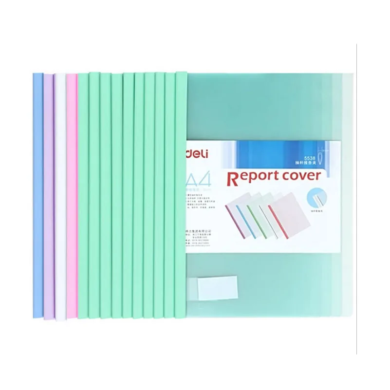 

10Pc/Lot Archivadores Portfolio Office A4 Clip Folder for Storage of Documents Plastic Clips for School Supplies and Stationary