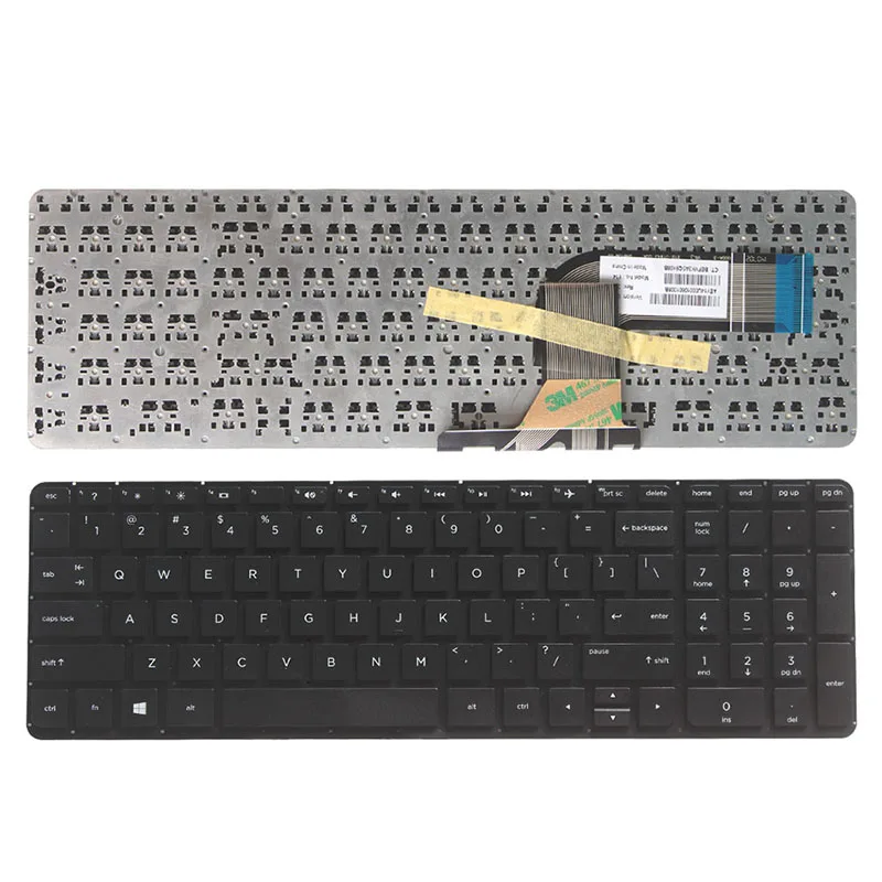  US laptop keyboard FOR HP 762529-001 765806-001 9Z.N9HSQ.701 V140646BS1 AEY14U00410 2B-08601Q100 En