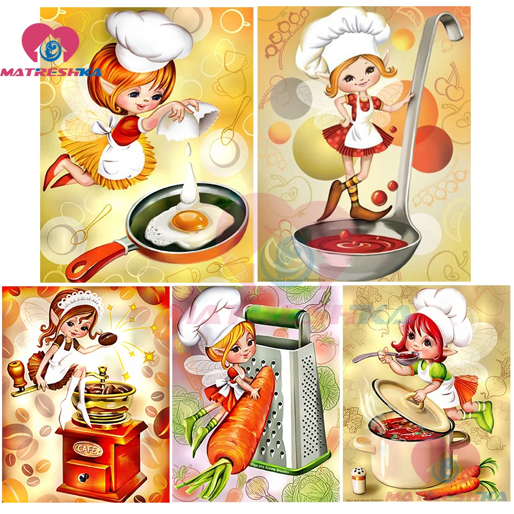 

diy pictures by numbers diamond painting full square cartoon girl diamond painting kitchen accessories diamond embroidery wolves