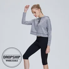 Женская Спортивная Трикотажная рубашка с длинным рукавом для тренировок на открытом воздухе, спортивная одежда для йоги, топ, спортивная одежда, фитнес-беговой костюм спортивные майки