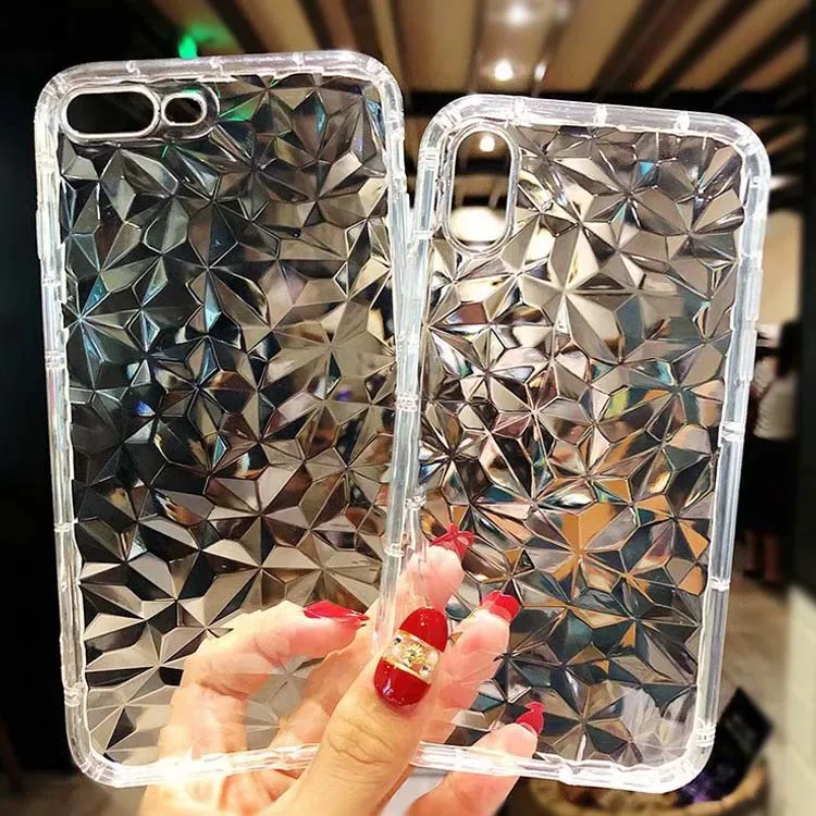 

Luxury Diamond Rhombus Case for Huawei Mate 20 Pro Mate 20 Lite Transparent Soft Silicon Capa Clear Cover Hoesjes