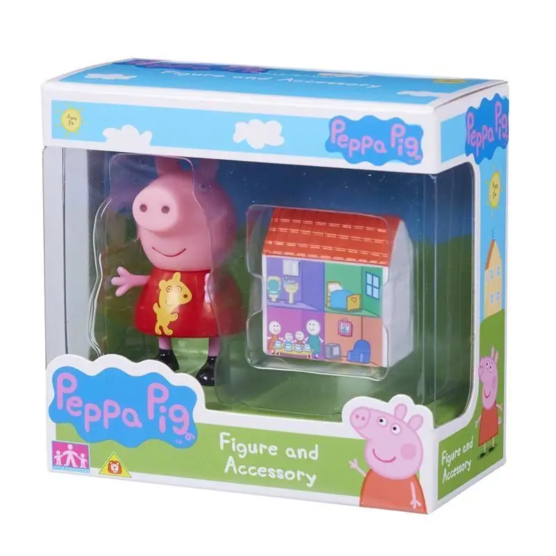 Оригинальная коробка Pack 2 натуральная Peppa Свинья Семья рис обновления Пеппа & мумия/Пеппа и Джордж/peppa и папа рисунок дети игрушка в подарок