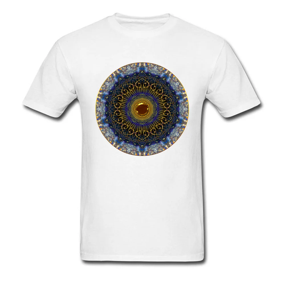 GOLD MANDALA DESIGN T SHIRT 65_white