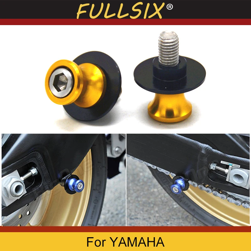 

Free delivery For YAMAHA YZF-R3 YZF-R25 YZF R3 R25 Motorcycle CNC Aluminum Swingarm Spools slider 6mm stand Screws