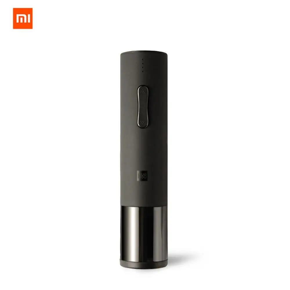 Xiaomi Mijia Huohou автоматический набор бутылок вина Электрический штопор с фольга резак новое поступление - Цвет: Черный