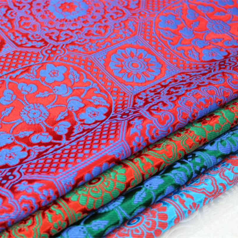 CF71 1 Yard Cheongsam Chinese Traditional Dress Fabric Qipao Unique