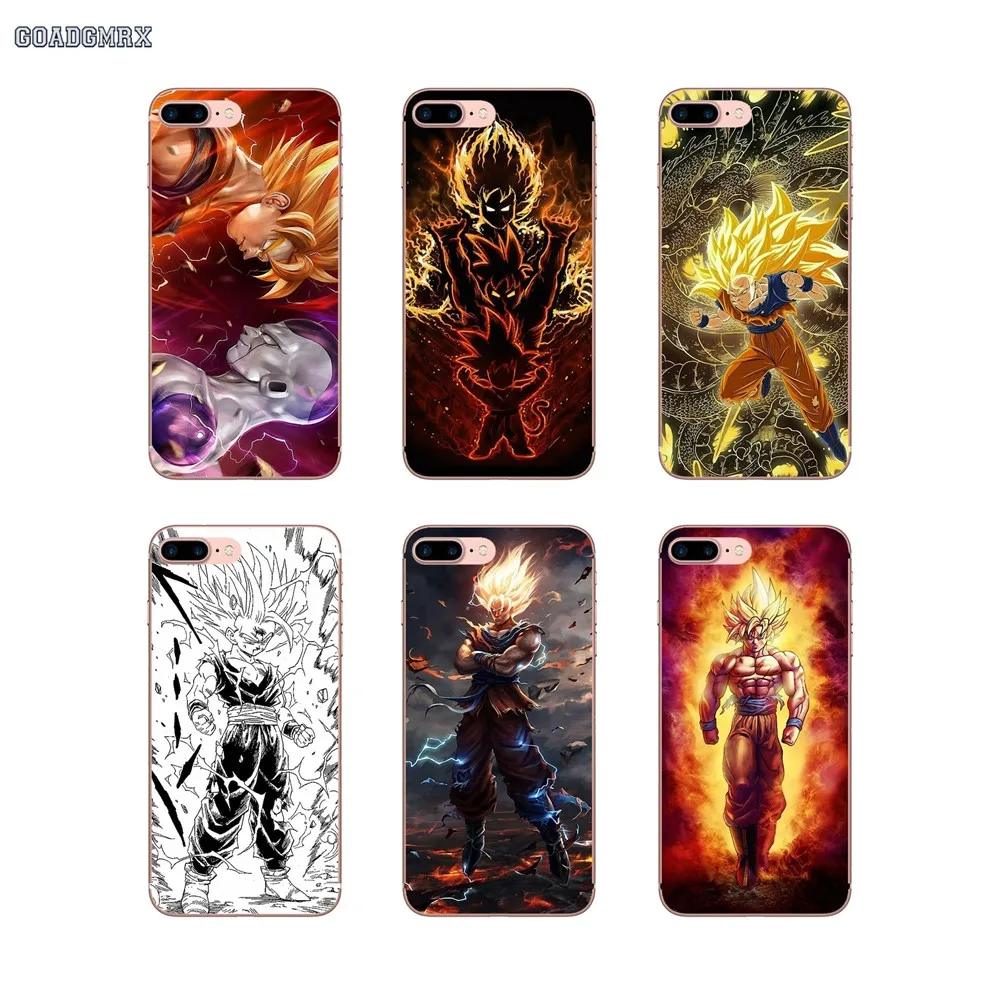 

TPU Transparent Skin Case For Xiaomi Redmi 2 S2 Note 6 7 6A Mi 8 Lite 9 SE Pro Mi Max 3 Mix 2 2S 3 Pocophone F1 Dragon Ball Goku