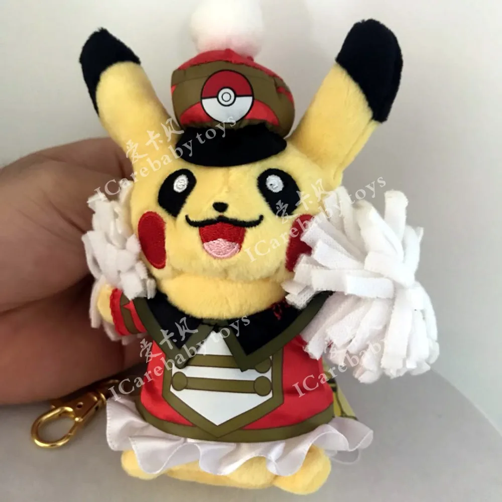 

Anime Mini Disguise Pikachu Kawaii Plush Pendant with Keychain Kawaii Snorlax Soft Dolls Stuffed Animals Children Gift 13cm