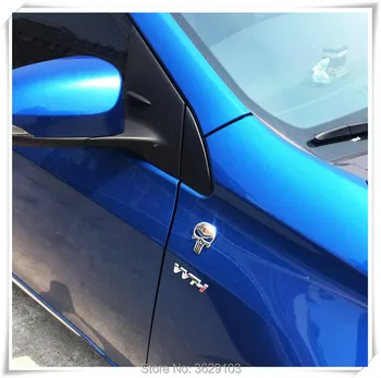 

Car Styling 3D Metal The Punisher Skull Emblem Badge accessories for Toyota corolla rav4 camry prius hilux avensis verso Yaris
