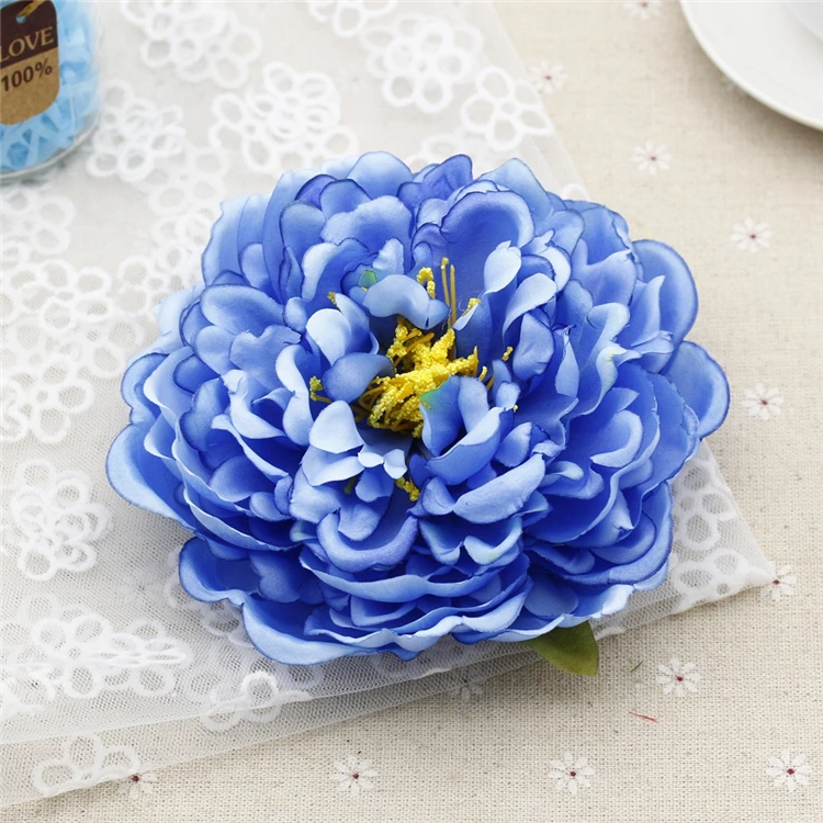 5pcs 15cm Large Artificial Peony Heads Simulation Silk Flower Head for