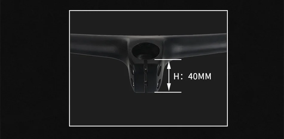 Стойка велосипеда Mtb-17 первая степень-образное руководство интегрировано с Haste 3 K Mtb черное углеродное руководство 600-800/80-110 мм