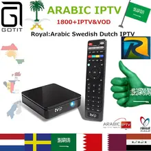 GOTiT tv IP412 Android Linux Smart tv box Dual-OS 1850+ Королевский арабский Европа Великобритания шведский Швейцарский Африка латино Box Smart tv Box