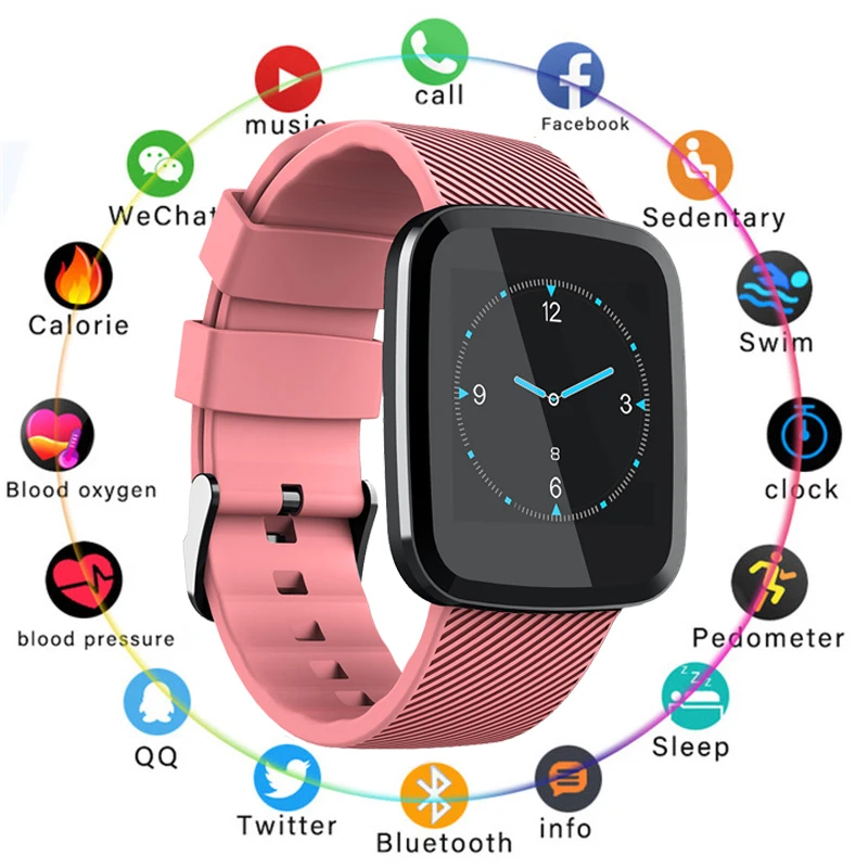 

IP68 Waterproof Smart Watch Women Men Bracelet Heart Rate Monitor Blood Pressure Smartwatch Connect IOS Android PK xiomi S3 band