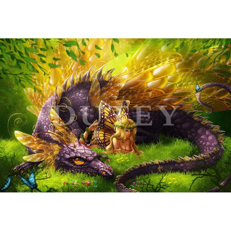 

DIY diamond embroidery full square/round dragon diamond painting cross stitch embroidery craft rhinestone Mosaic XY1