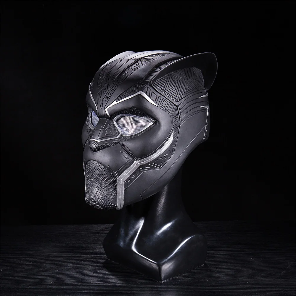 2018 Movie Infinity War Black Panther Helmet Cosplay Superhero Mask Halloween Matte Mask Halloween Party (7)
