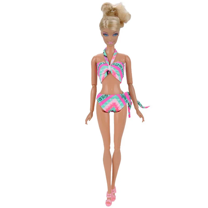 Модные купальные костюмы бикини наряды для Барби Кукла в купальнике одежда аксессуары игровой дом переодевание костюм детские игрушки подарок A105